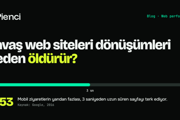 Yavaş Web Siteleri Dönüşümleri Neden Öldürür? Hızın Ciroya Etkisi ve 7 Adımlık Çözüm